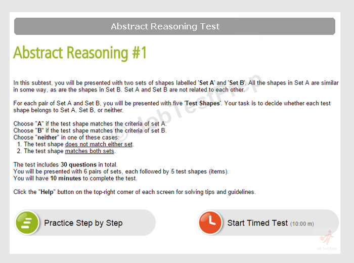 Abstract Reasoning Test - Online Practice, Free Examples 