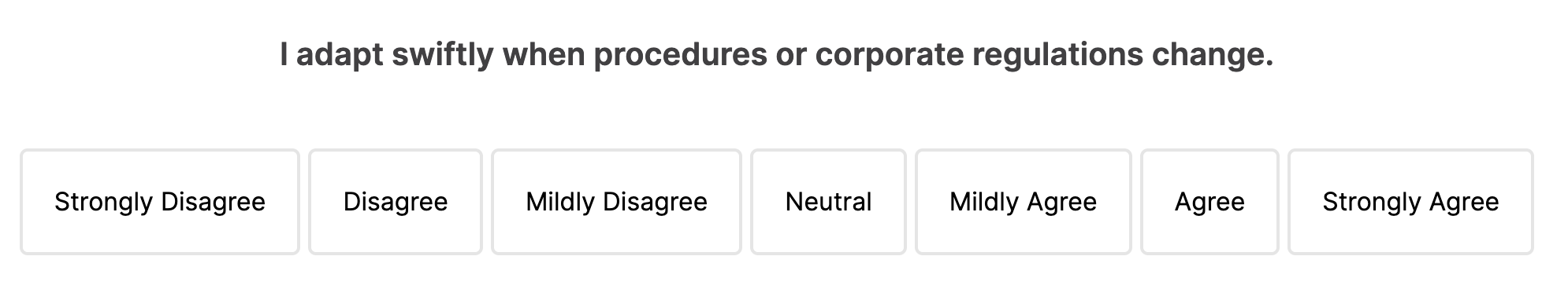 caliper assessment rating scale section sample question