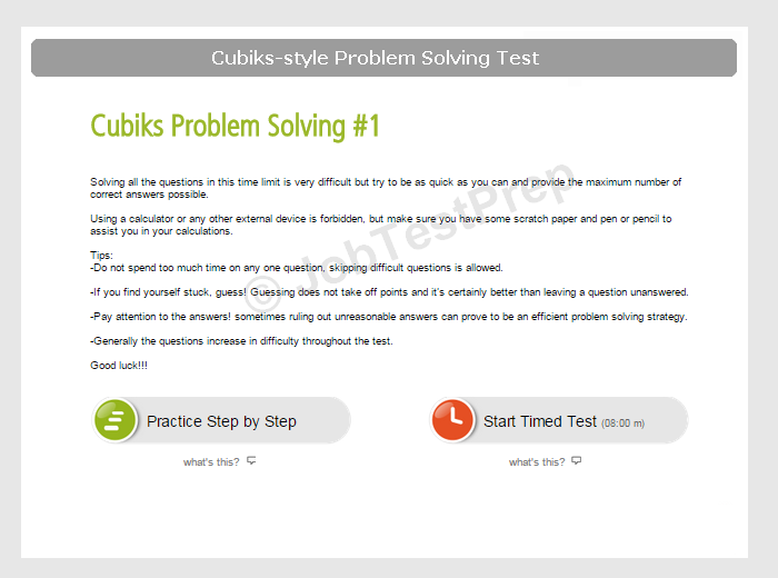 Cubiks RfB Problem Solving Test Practice – Online Preparation with Tips