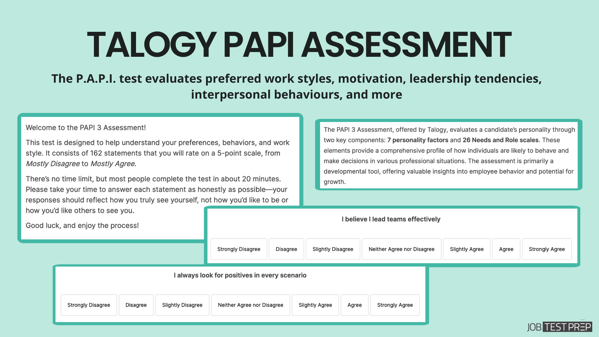 talogy papi assessment overview with examples