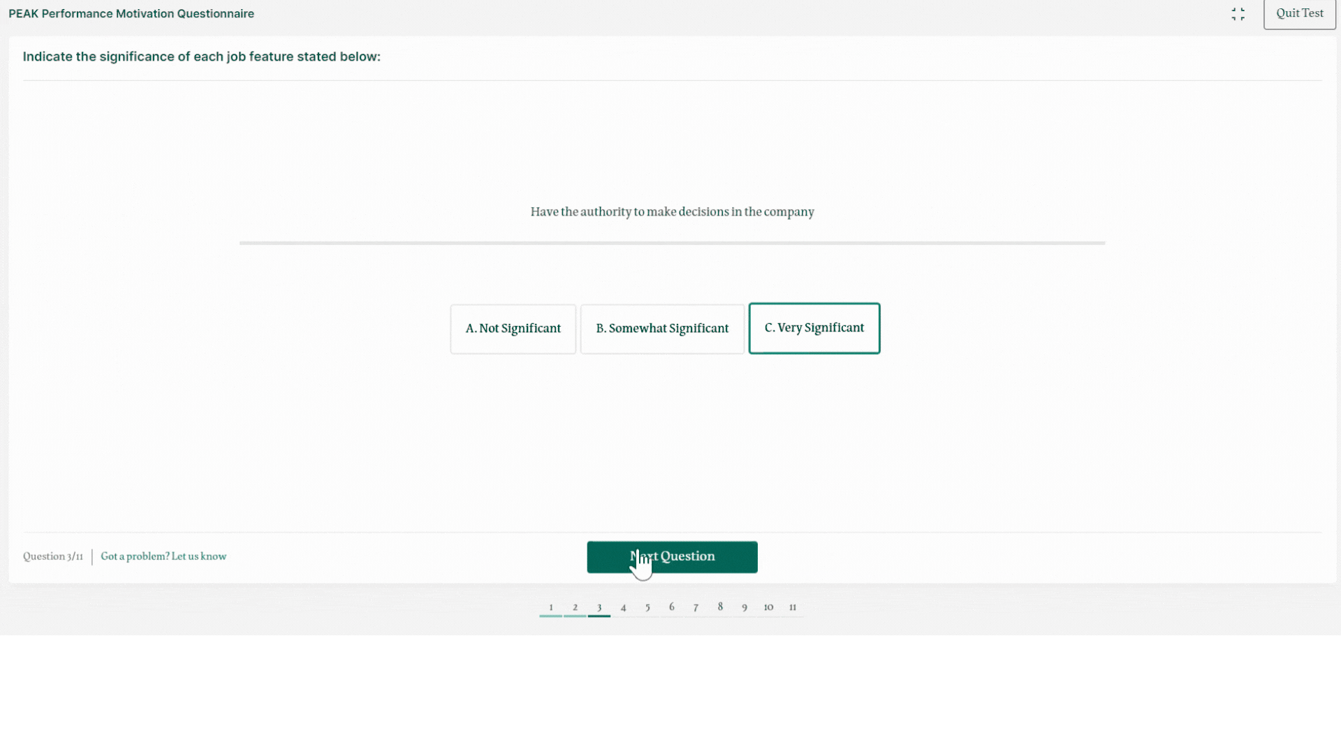 qantas shl motivation test