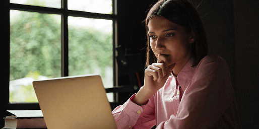 A person taking a psychometric test