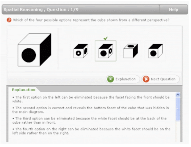 Spatial Reasoning Test Sample