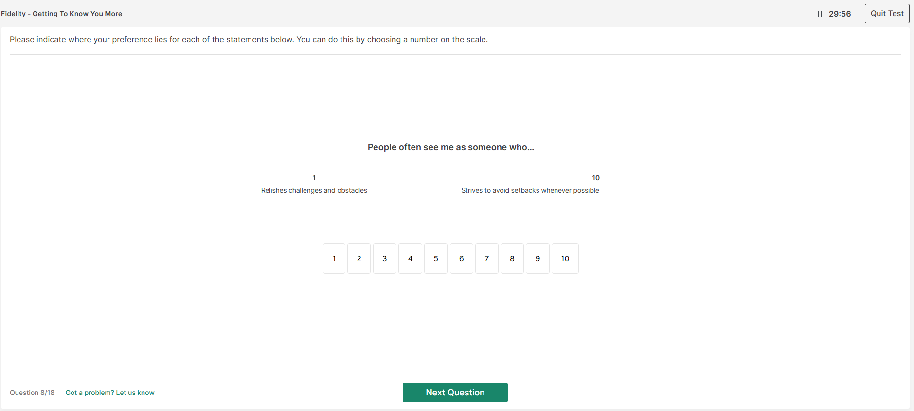 fidelity getting to know you more sample