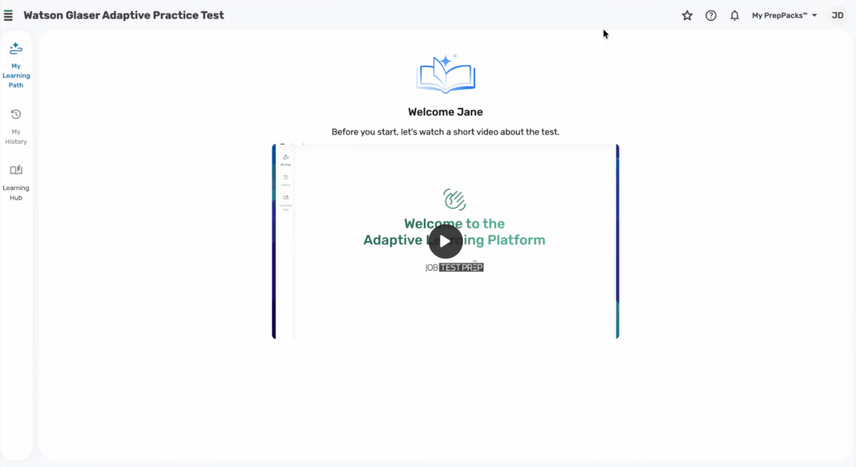 wg adaptive learning platform
