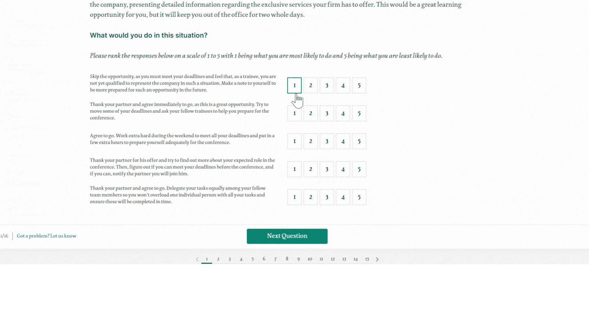 man group strengths test examples