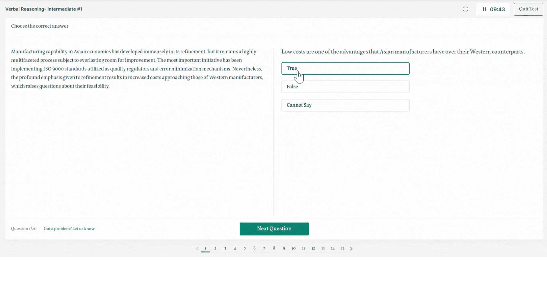 santander online assessment