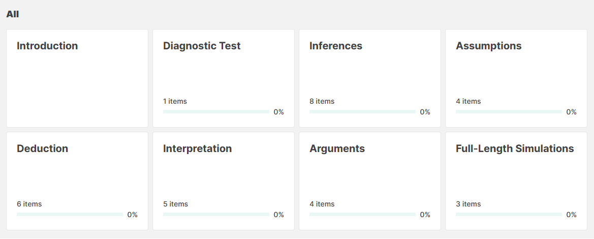 Linklaters WG menu example