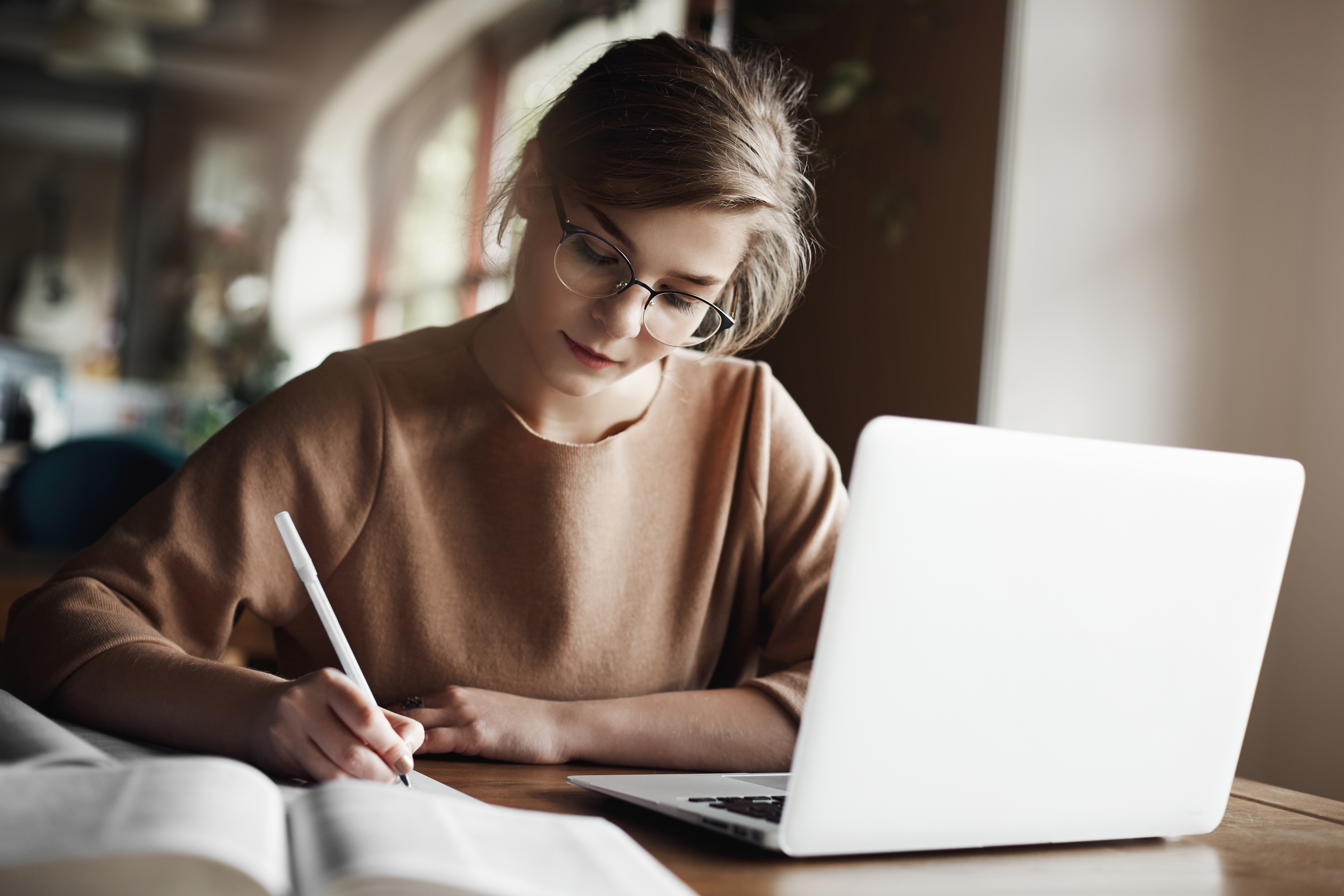 person studying for an assessment